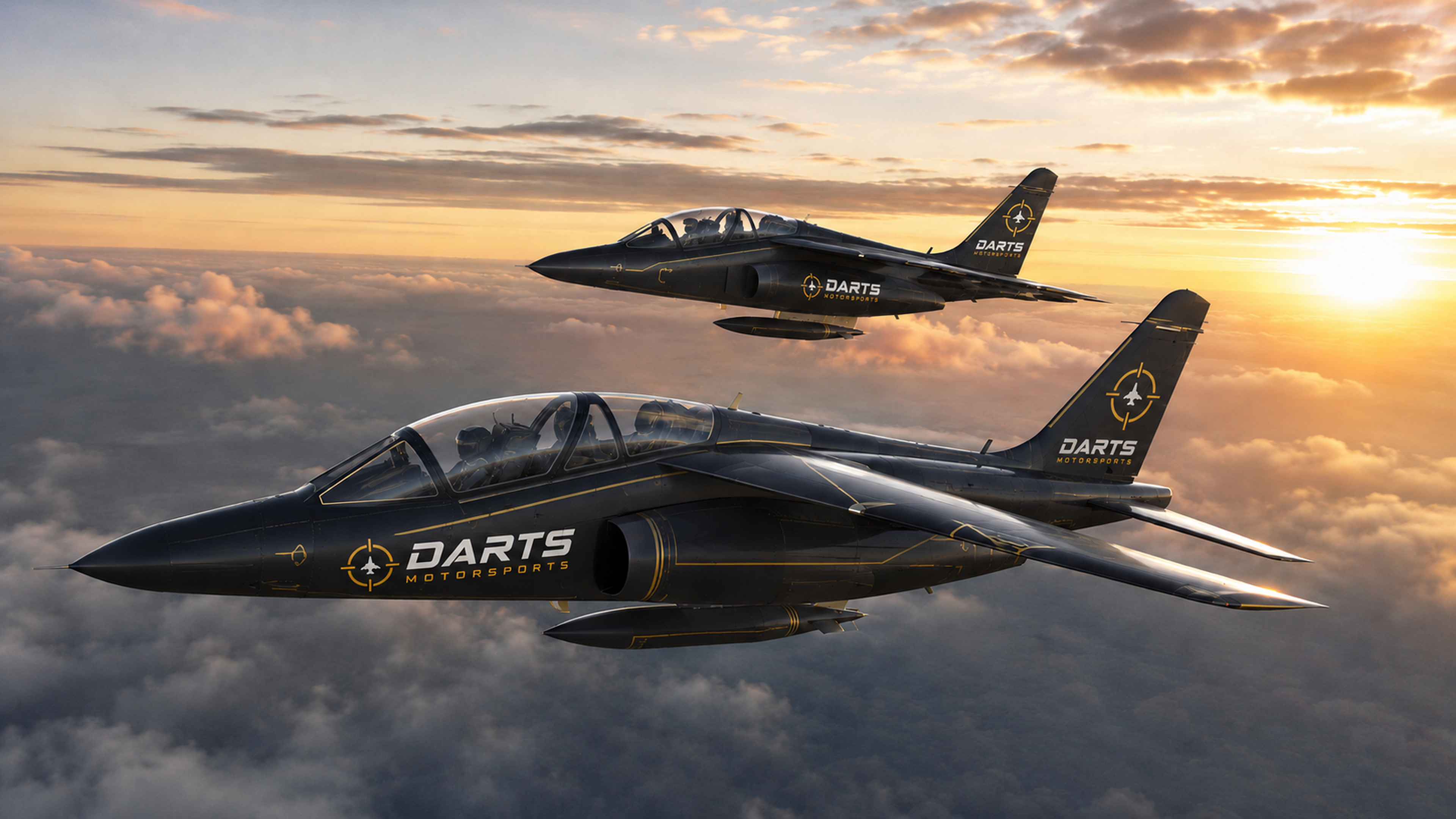 Two Alpha Jets above the clouds